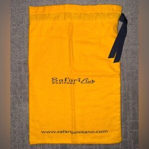 Safari Club Positano Yellow Felt Dust Shoe Bag